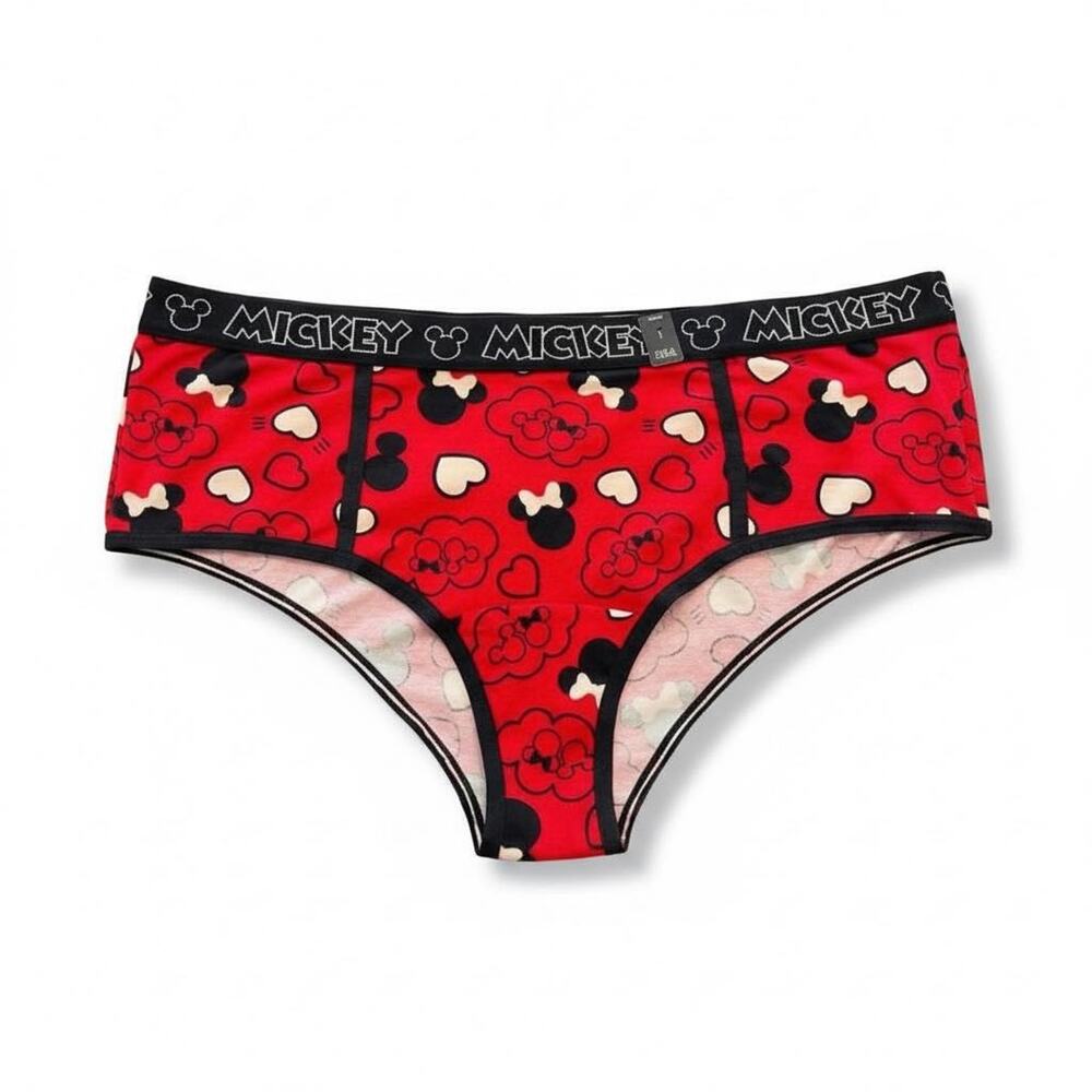 Torrid plus size 1 Disney Mickey Mouse cheeky panty panties red hearts New 1X
